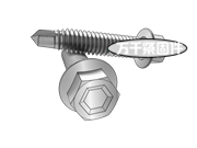 Type 17凹腦六角法蘭螺釘 AS 3566.1