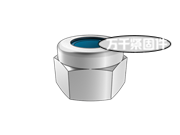 六角尼龍鎖緊螺母 ASME B18.16.6
