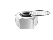 單倒角小六角螺母 ASME B18.2.2