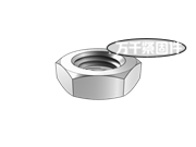 六角薄螺母 ASME B18.2.2