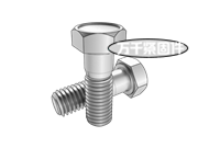 米制凹腦單倒角六角頭螺栓 ASME B18.2.3.2M