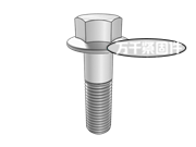 米制重型六角法蘭螺釘 ASME B18.2.3.9M