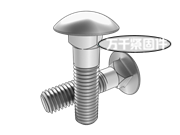 米制大圓頭方頸螺栓 ASME B18.5.2.3M