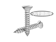 切螺紋式開槽沉頭木螺釘 ASME B18.6.1