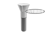 40°沉頭尖榫螺栓 ASME B18.9