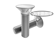60°平頂埋頭有鰭螺栓 CNS 4417