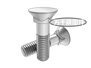 平頂埋頭短方頸螺栓 CNS 4419