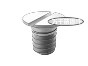開槽沉頭螺釘適用于精密機(jī)械m0.4至m1.4 DIN 8245