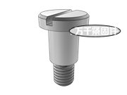 開槽圓柱頭臺階螺釘 DIN 923