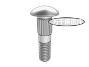 米制圓頭滾花螺栓 IFI 544