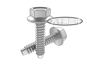 六角頭法蘭自攻螺釘C型 ISO 10509