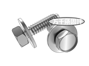 六角頭自攻螺釘和大平墊圈組合F型 JIS B1129