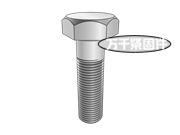 細牙六角頭螺栓 NF  E25