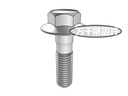 重型六角法蘭螺栓-U型 NF  E25